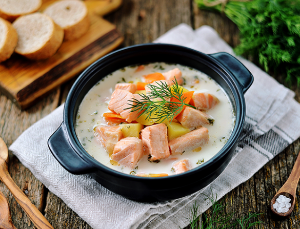 Традиционный финский рыбный суп